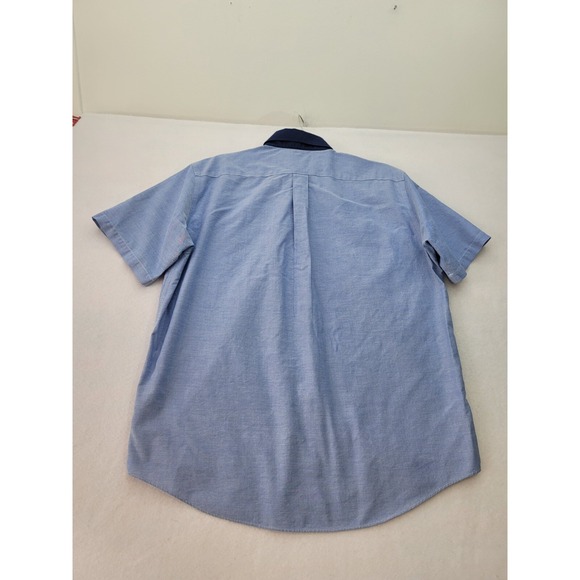 Brooks Brothers 346 Supina Cotton Shirt Mens L Non Iron Button Down Blue SS - Picture 3 of 6